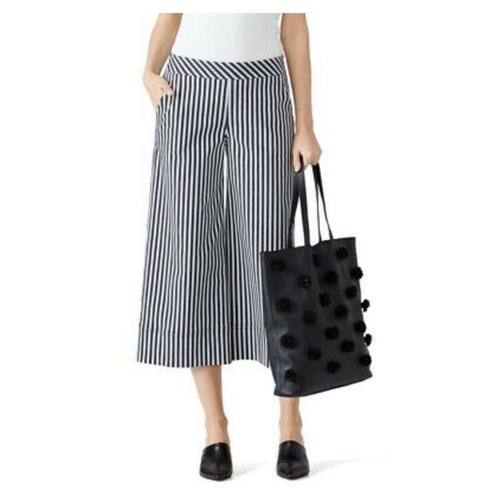 Trina Turk Sacramento Wide-Leg Striped Pants